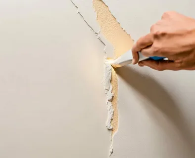 Fill Cracks and Holes with Joint Compound