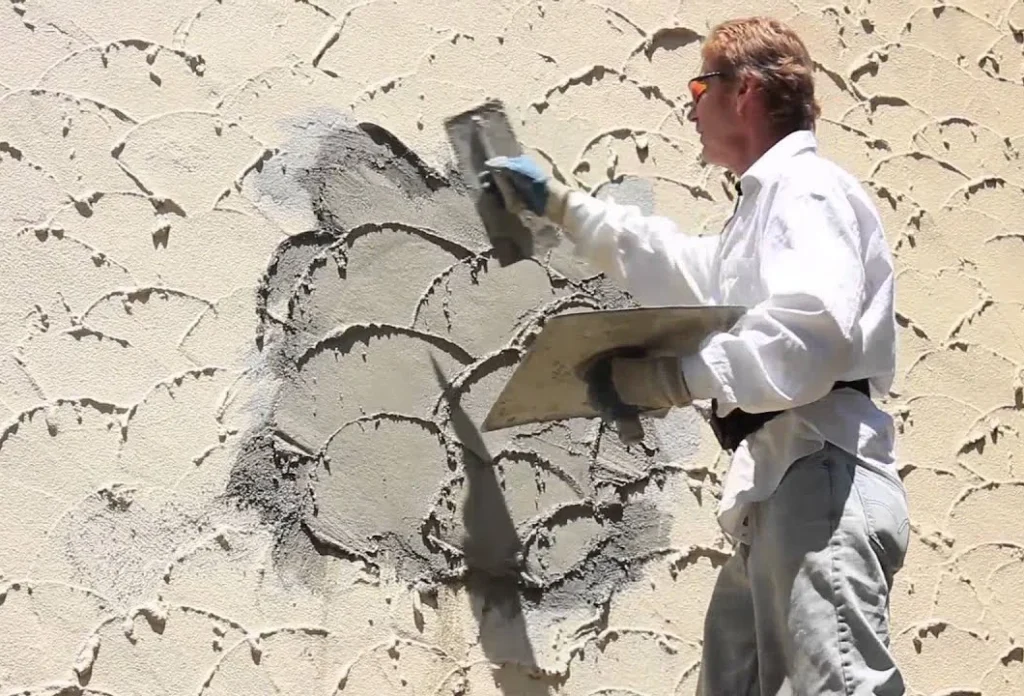 Pull Trowel Texture Is Perfect for Old Walls