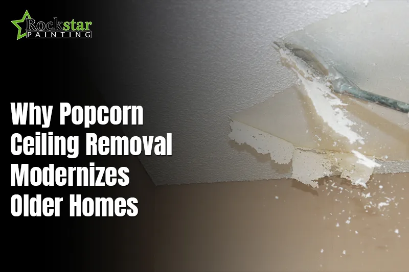 Why Popcorn Ceiling Removal Modernizes Older Homes